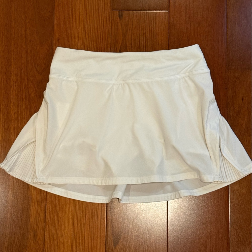 Lululemon Women's White Athletic Skort with Built-In Shorts